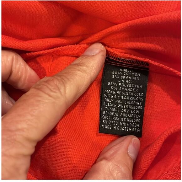 MOSSIMO | coral red sheath v neck dress 6 - Picture 5 of 6